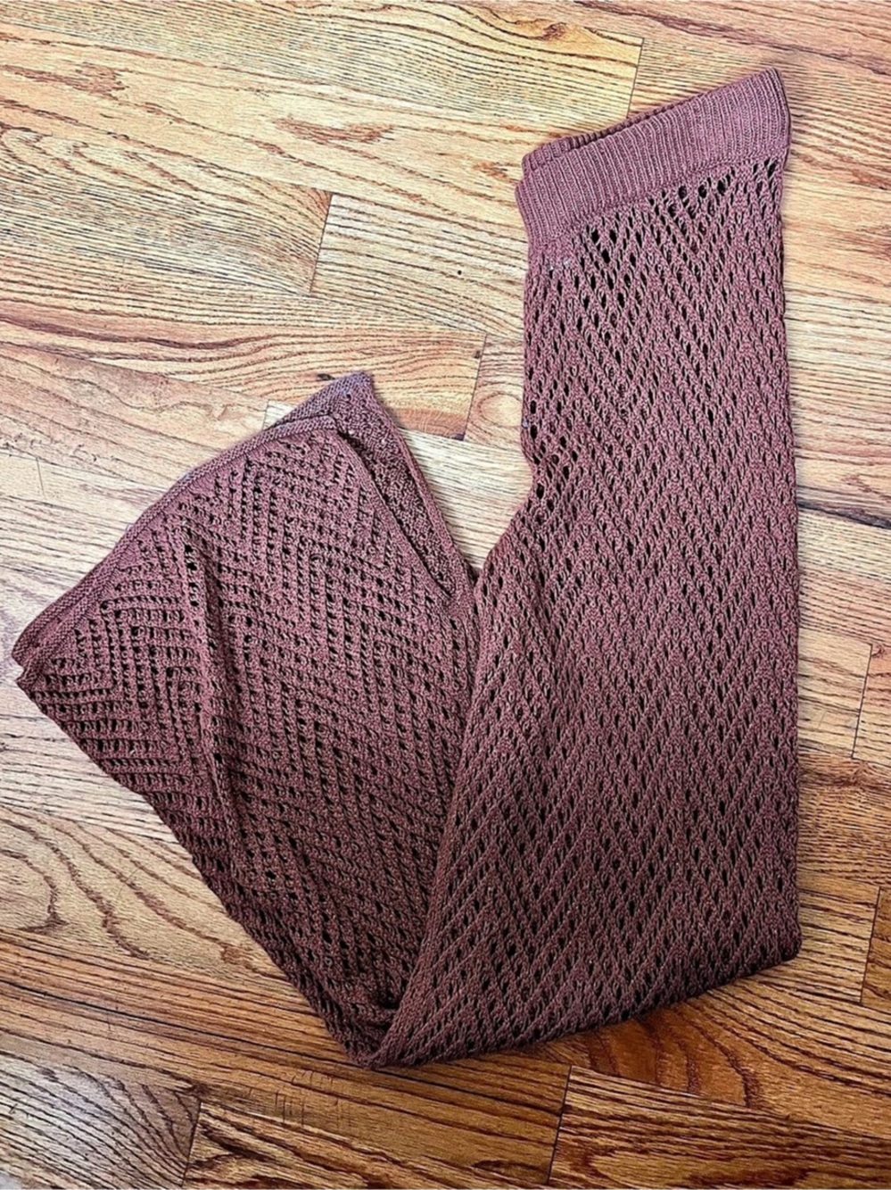 wild fable Open Knit Sweater Pants Brown Size Medium Like New